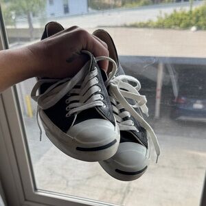 Classic Jack Purcell leather Converse Black and White Men's Sneakers